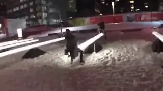 It's Luminotherapy!!  30 giant seesaws in light and music #travel #montreal #festival #winter...