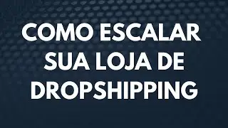 COMO ESCALAR SUA LOJA DE DROPSHIPPING