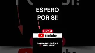 Hoje, LIVE no Youtube, às 21h07!