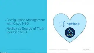 NetBox as the Source of Truth for Cisco NSO Configurations, NetBox Day 2020