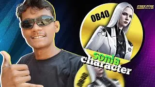 🎉New Ob40 Sonia Character look like Blck anime character inspired by garena with new Mode to ob40?#f
