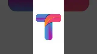 Modern T Logo Design On Pixellab Complete Video On My Channel #shorts