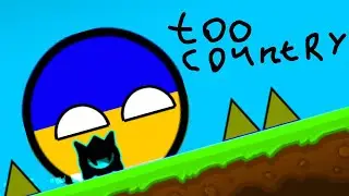 NEW LEVEL! too country geometry dash 2.2.1.42 #countryballs #geometrydash