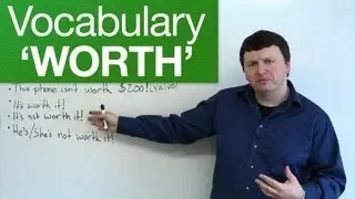 English Vocabulary - WORTH