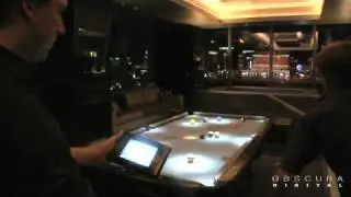 Hard Rock Hotel & Casino "CueLight (tm)" pool table