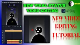 New Viral Status Video Editing Tutorial 🔥 (New tranding stutas video editing in Alightmotion)#edit