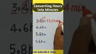 Converting Decimal Hours into minutes || @Sky Struggle Education 