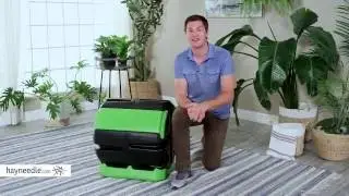 Hot Frog 37-Gallon Recycled Plastic Compost Tumbler - Product Review Video