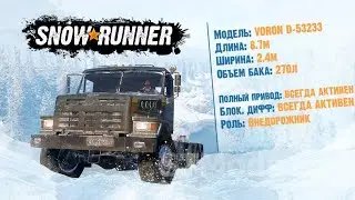 SnowRunner Voron D-53233 | Припасы на зиму