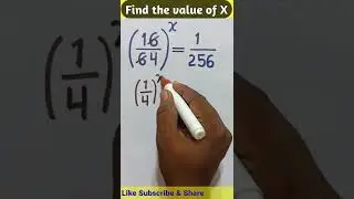 Indices Tricks || Find the value of X || @Sky Struggle Education ||