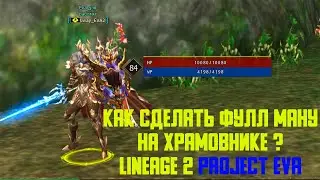КАК СДЕЛАТЬ ПОЛНУЮ МАНУ НА ХРАМОВНИКЕ в Lineage 2 Essence \ Project Eva