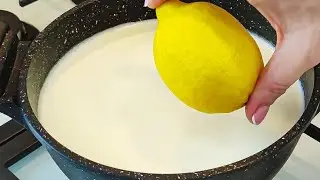 Just add lemon to boiling milk! I don't shop in stores anymore. Only 2 ingredients
