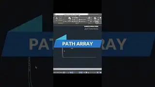 Path array in autocad | Autocad for beginners 