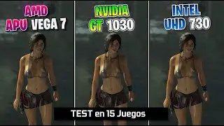 ✅ APU 5600G ( VEGA 7 ) vs GT 1030 vs UHD 730 ✅ Test in 15 Games ✅ 2022