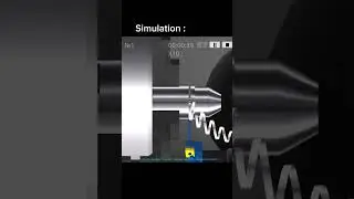 From Simulation to Reality — CNC turning result 