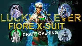 Luckiest Ever BGMI Fiore XSuit Crate Opening Got All 4 X Suits in Just 14k UC And Upgrading to Lvl4