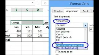 merge and center tricks without merging cell