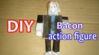 DIY paper Roblox Bacon action figure | easy paper work | made by me