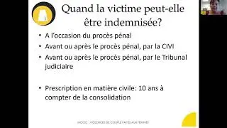 L'indemnisation des victimes de violences conjugales