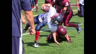 Elementary School Kid breaks Arm In Football - See and hear it!