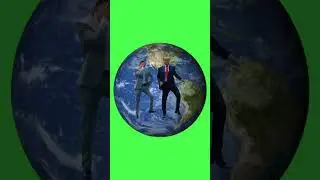 Elon Musk & Donald Trump Stayin Alive On Planet Earth Animated | Green Screen #greenscreen #shorts
