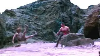 Female belly kicks