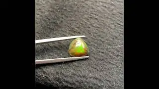 Greenish Brown opal Gemstone, Heart Shape 2.00 Carats, Ethiopian Tope Quality Opal