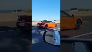 Orange #McLaren in Traffic