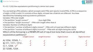 ISTQB Foundation: Use equivalence partitioning to derive test cases