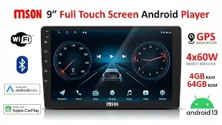 MSON  9” Full Touch Screen Android Car Player