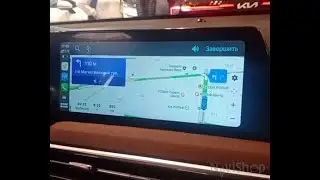 Навигация в Kia Sportage 2023 из Китая с Baidu CarLife, адаптер Carplay в магнитоле, русификация