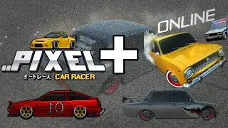 Pixel car racer + Russian rider online. Нива валит!