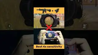 🔥4X Zero Recoil sensitivity | 4x no Recoil Spray | 4x Zero Recoil Sensitivity with Gyroscope