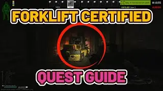 Forklift Certified Quest Guide - Factory - Escape from Tarkov #escapefromtarkov #tarkov
