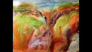 Granulating Watercolors