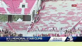 Arkansas students mark 9/11 with memorial stair climb