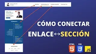 Conecta enlaces del menú con secciones de la página | Página web desde cero - parte 5