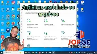 Antivirus excluindo programas e arquivos Windows Defender