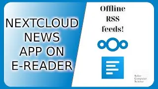 Nexcloud News app feeds on e-reader