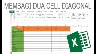 CARA MEMISAH 2 CELL EXCEL SECARA DIAGONAL