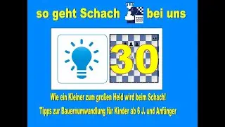 30 I Tipps zum Bauernendspiel beim Schach - die Umwandlung ... aus unserem Skype- Training