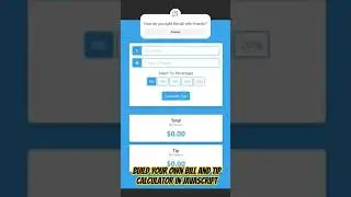 How do you split the bill?  Learn how to do it with code in my new tutorial. 