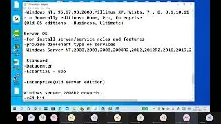(B13) Q & A 2 Windows OS , Desktop OS and Server OS , Servers and Services