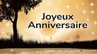 Joyeux Anniversaire - jolie carte pour une personne géniale