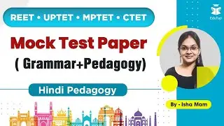 REET/ UPTET /MPTET/ CTET | Mock Test Paper ( Grammar + Pedagogy) | Hindi Pedagogy