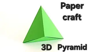 How to make paper craft 3d pyramid/Paper ka pyramid kaise banaye/pyramid/Diy paper craft 3d pyramid