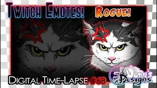 Designing Twitch Emotes! ~ ROGUE