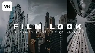 Cinematic lut for Vn Editor || film look