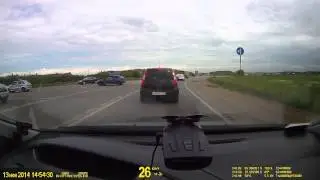 StreetStorm-9540 EX и авто ГИБДД на примыкающей дороге