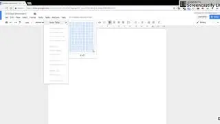 how to insert a table google docs
